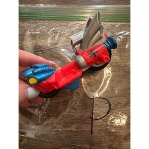 Spider Man Motorcycle Toy Vehicle Red Blue Silver Marvel Superhero Action Figure